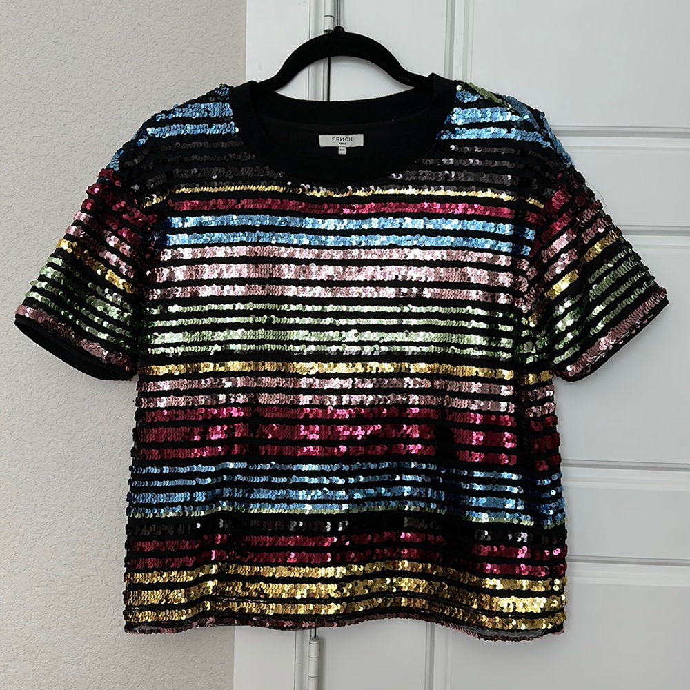🍾🥂Festive Finds ✨ Frnch sequin top